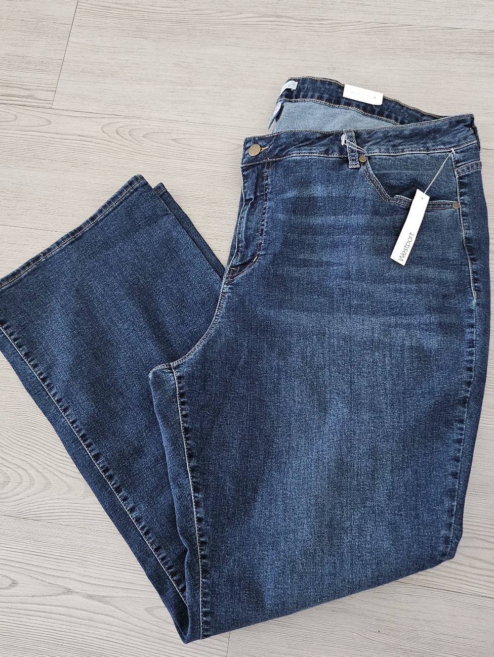 Westport Women's Dark Blue Straight-Leg Jeans